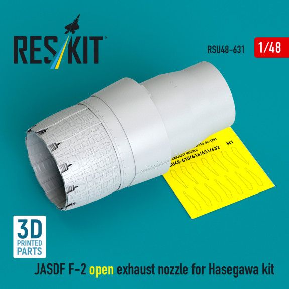 1:48 JASDF F-2 open exhaust nozzle for Hasegawa kit