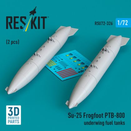 1:72 Su-25 Frogfoot PTB-800 underwing fuel tanks (2 pcs)