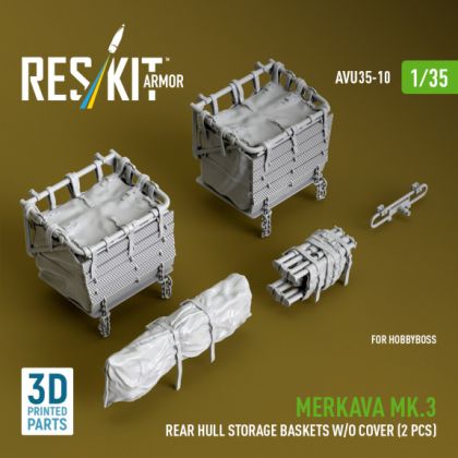1:35 Merkava Mk.3 rear hull storage baskets w/o cover (2 pcs) for HobbyBoss kit