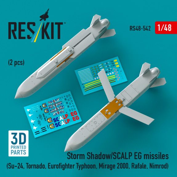 1:48 Storm Shadow/SCALP EG missiles (2 pcs) (Su-24, Tornado, Eurofighter Typhoon, Mirage 2000, Rafale, Nimrod)