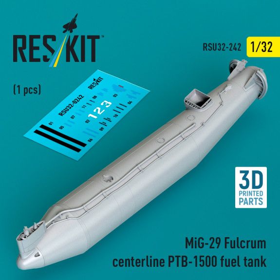 1:32 MiG-29 Fulcrum centerline PTB-1500 fuel tank (1 pcs)