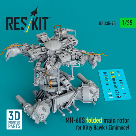 1:35 MH-60S folded main rotor for Kitty Hawk / Zimimodel