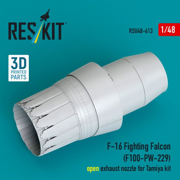 1:48 F-16 Fighting Falcon (F100-PW-229) open exhaust nozzle for Tamiya kit