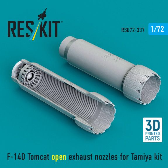 1:72 F-14D Tomcat open exhaust nozzles for Tamiya kit