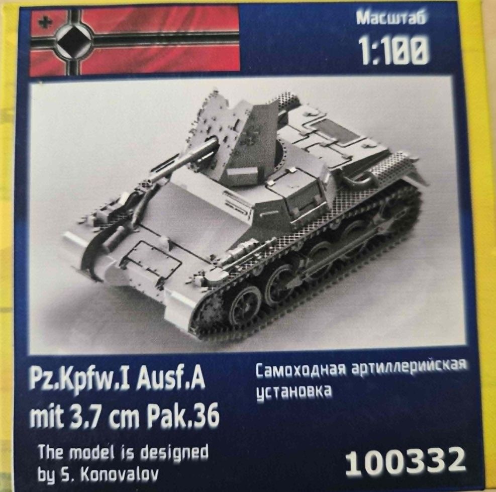 1:100 Pz.Kpfw. I Ausf A mit 37mm Pak 36