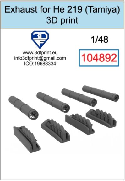 1:48 Exhaust for He 219 (Tamiya)