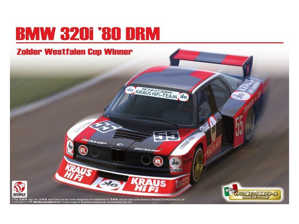 1:24 BMW 320i E21 Turbo Gr.5 1980 DRM Zolder Westphalia Cup Winner