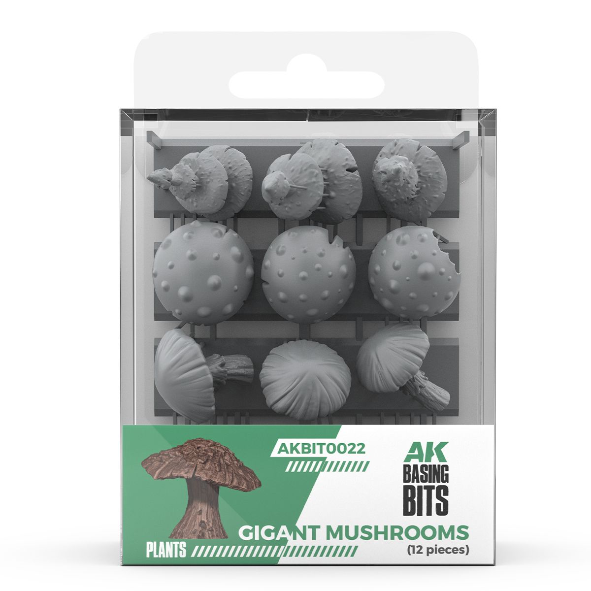 Gigant Mushrooms - Basing Bits (3D-Printed / 12 pcs)
