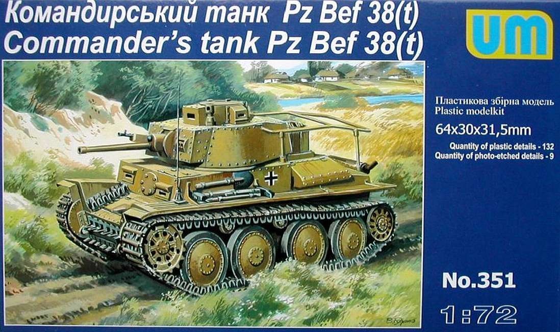 1:72 Pz Bef 38 (t) Commander tank
