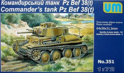 1:72 Pz Bef 38 (t) Commander tank