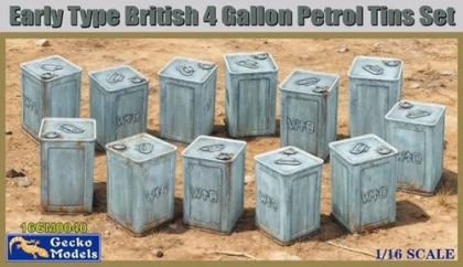 1:16 British Early Type 4 Gallon Petrol Tins Set