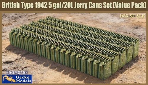 1:35 British Type 1942 5 gal / 20 L Jerry Can Set (Value Pack)