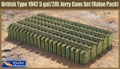 1:35 British Type 1942 5 gal / 20 L Jerry Can Set (Value Pack)