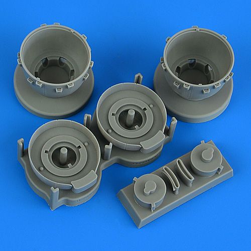 1:72 B-25H/J Mitchell cowlings and cooling flaps (closed) - Hasegawa