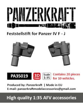 1:35 Feststellstift for Panzer IV F - J, for 10 vehicles