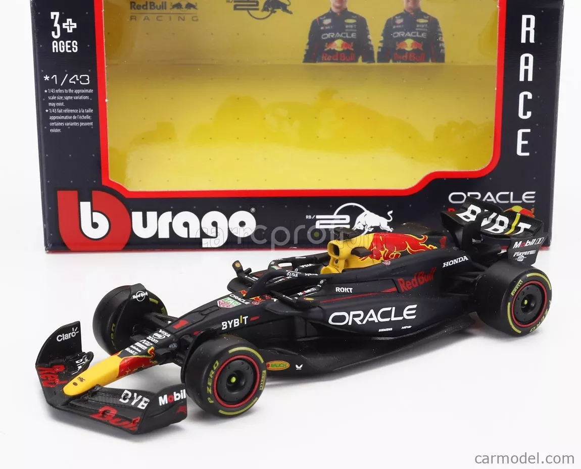 1:43 burago Red bull F1 Rb20 Team Oracle Red Bull Racing N 1 World Champion Season 2024 Max Verstappen