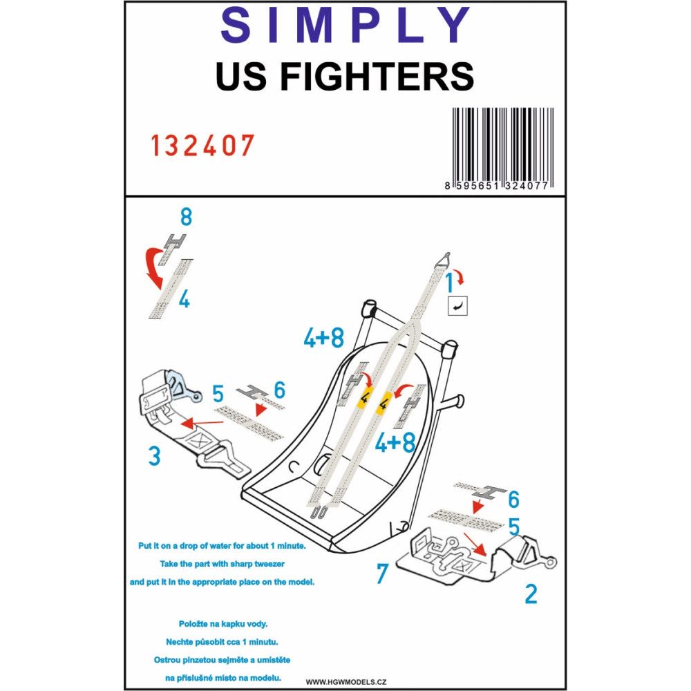 1:32 US FIGHTERS - Seatbelts