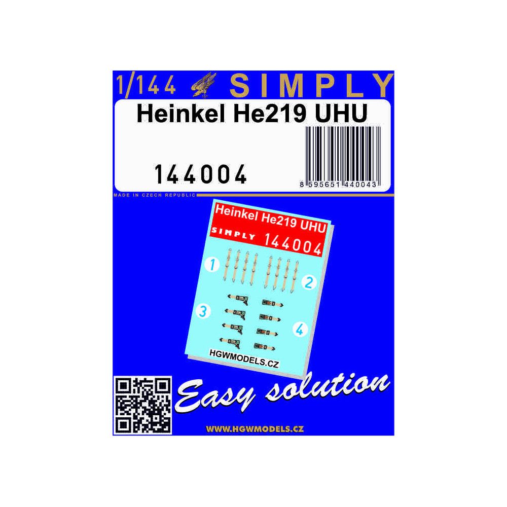1:144 Heinkel He219 UHU - Seatbelts