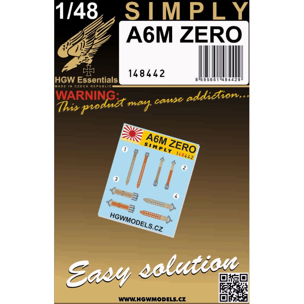 1:48 A6M ZERO - Seatbelts