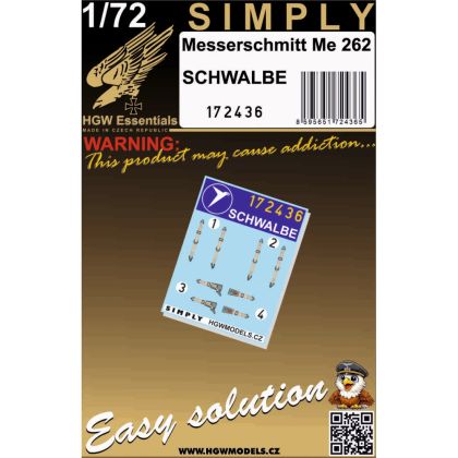 1:72 Me 262 Schwalbe - Seatbelts