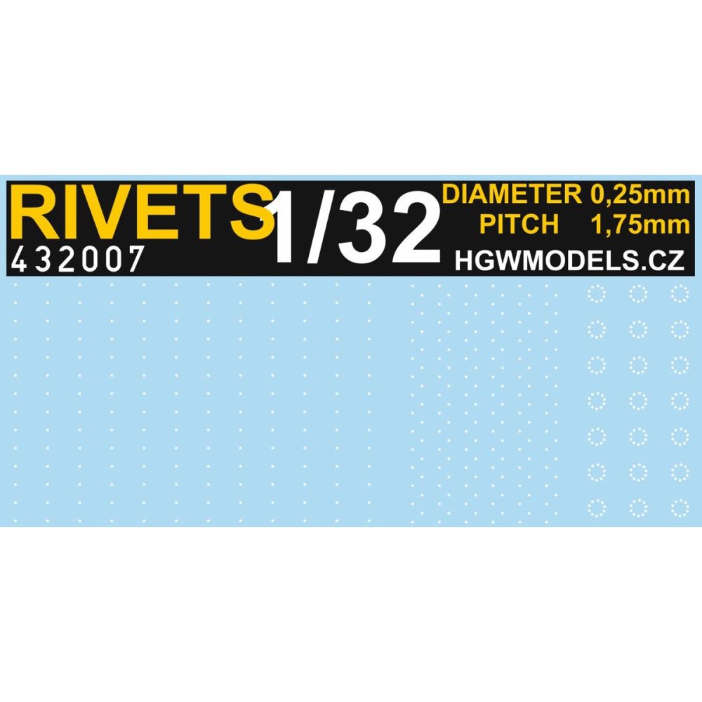 1:32 Free Lines - Rivets
