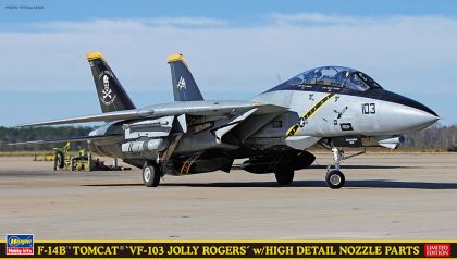 1:72 F-14B Tomcat VF-103 Jolly Rogers with High Detail Nozzle Parts
