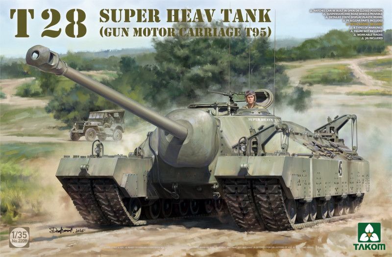 1:35 T28 SUPER HEAVY TANK (Gun Motor Carriage T95)
