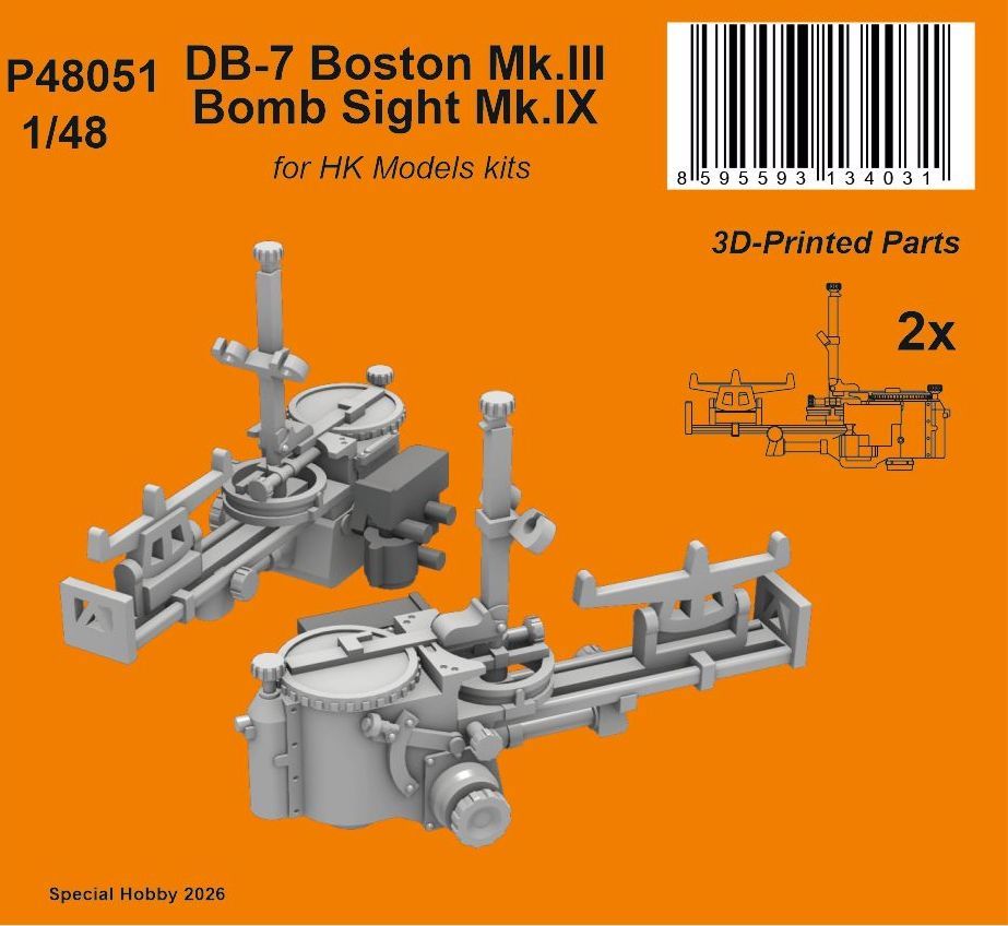 1:48 DB-7 Boston Mk.III Bomb Sight Mk.IX for HK Models kits