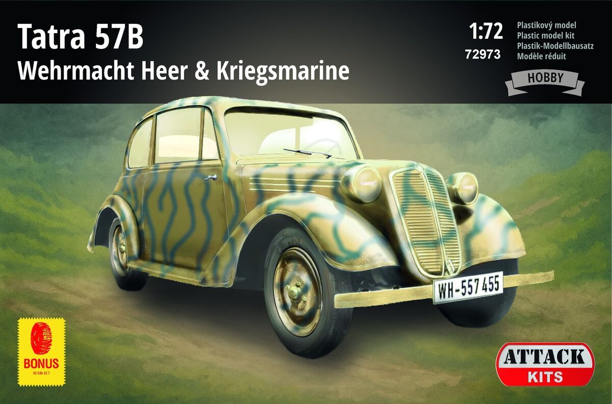 1:72 Tatra 57B - Wehrmacht / Heer & Kriegsmarine (resin det. , PE parts)
