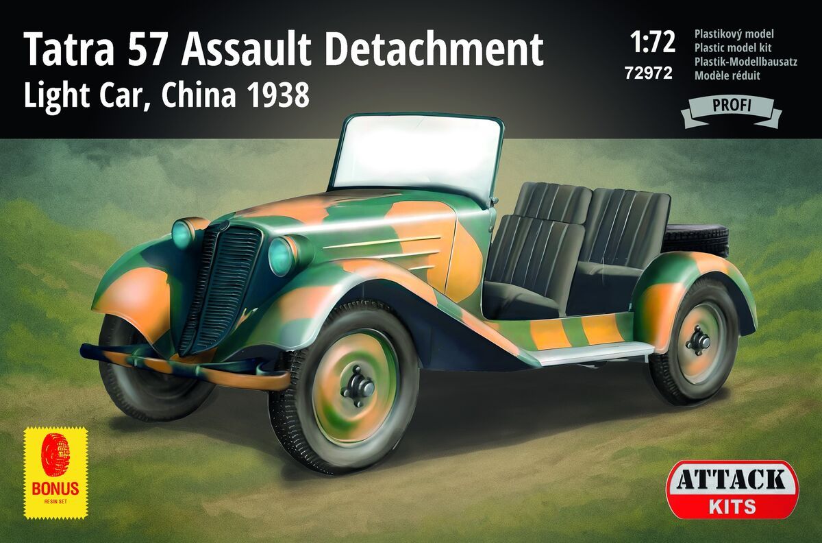 1:72 Tatra 57 - Assault Detachment Light Car (China 1938) - Profi (resin det. - wheels, PE set)