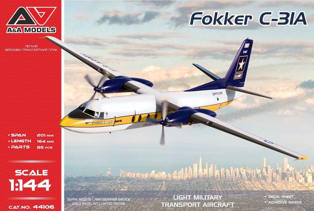 1:144 Fokker C-31A (Golden Knights parachute team)