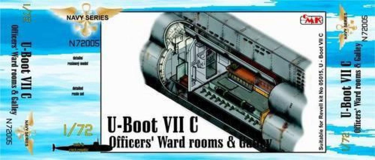 1:72 U-Boot VII C Officers Ward Room and Galley