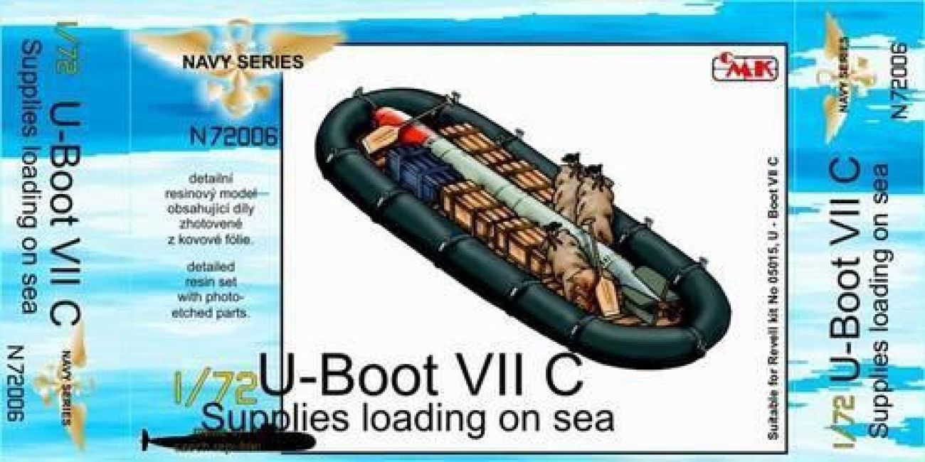 1:72 U-Boot VII Supplies loading on sea