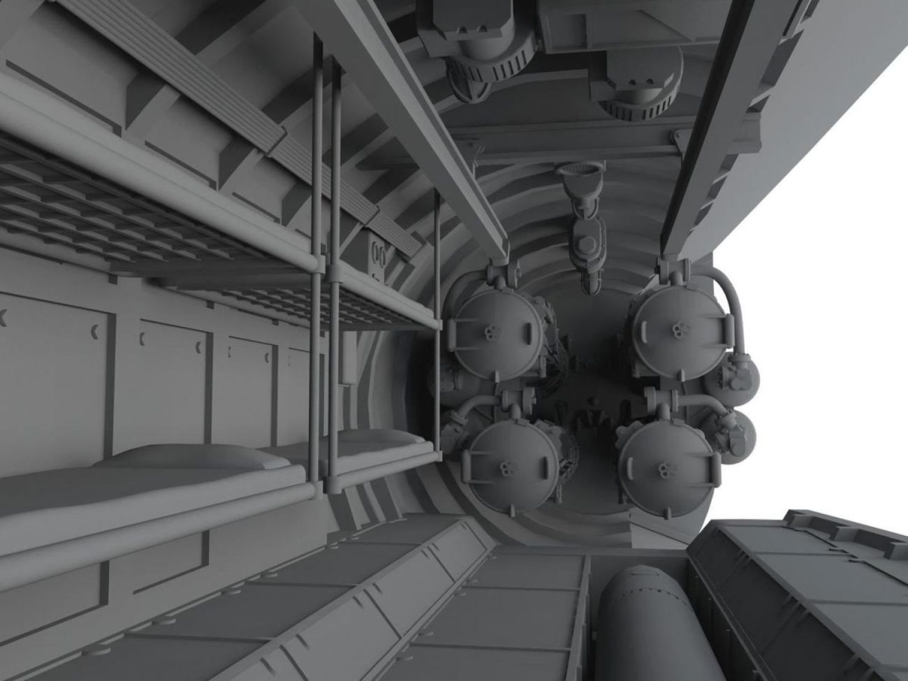 1:72 U-Boot IX Front Torpedo Section for REV