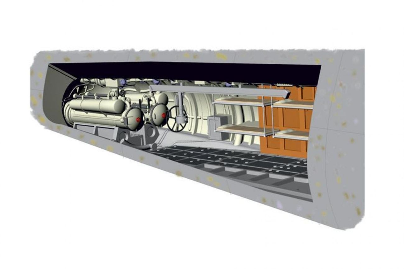 1:72  U-Boot IX Rear Torpedo Section& Crew bunks