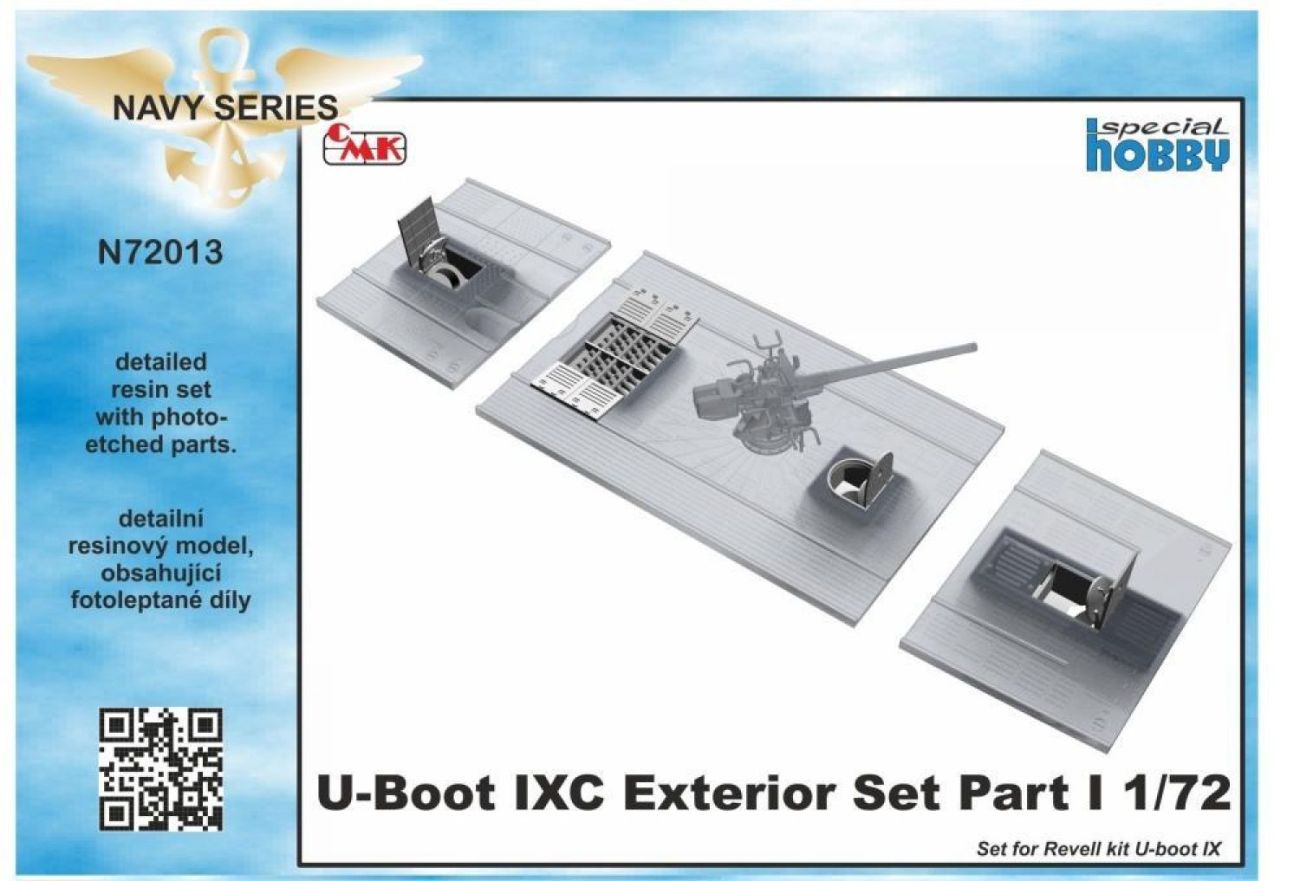 1:72 U-Boot IX Exterior Set Part I, for Revell kit