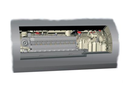 1:72 U-Boot IX Diesel Engine section