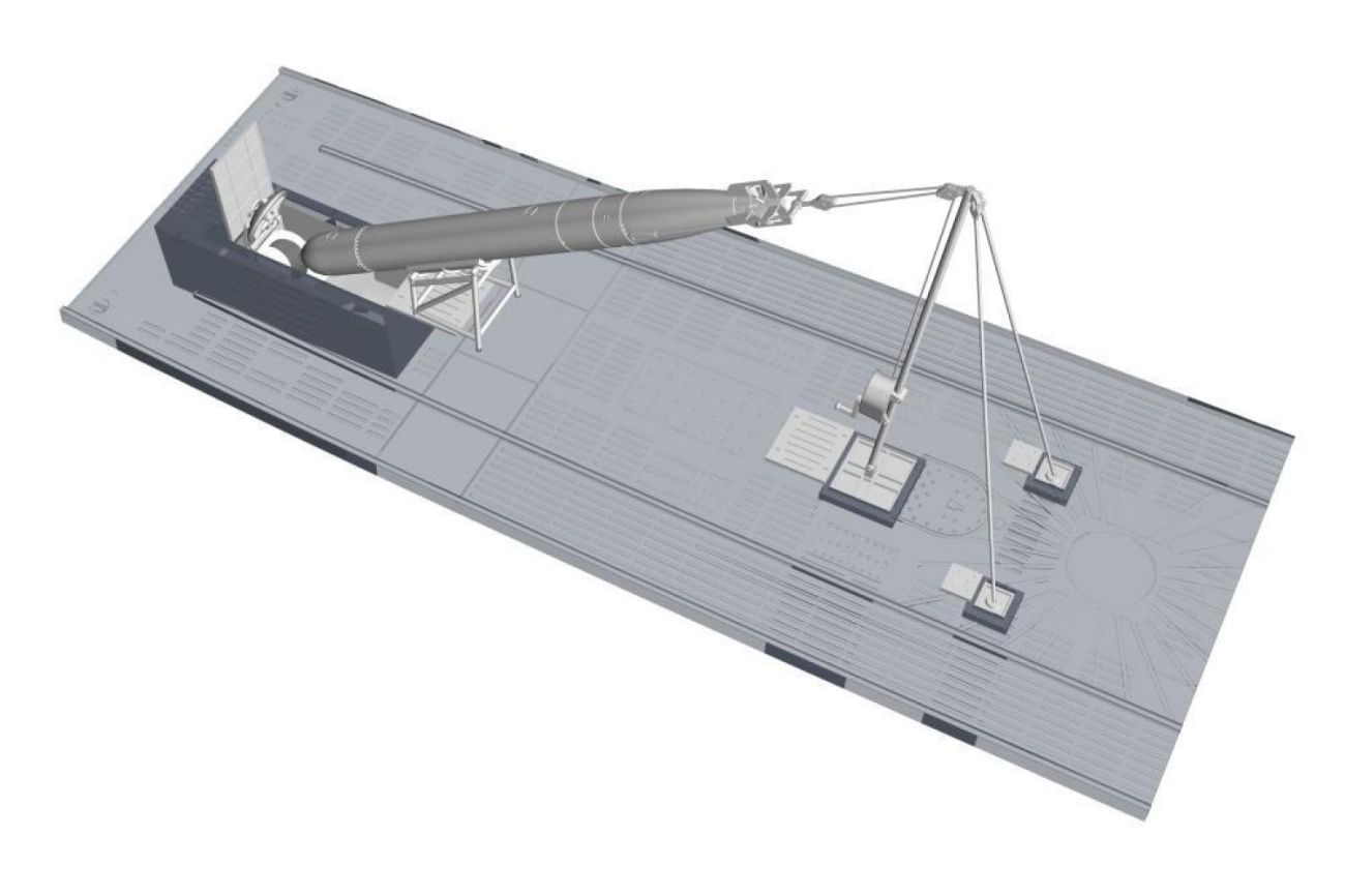 1:72 U-Boot IX Bow Torpedo w/Loading Winch and Cart, for Revell kit