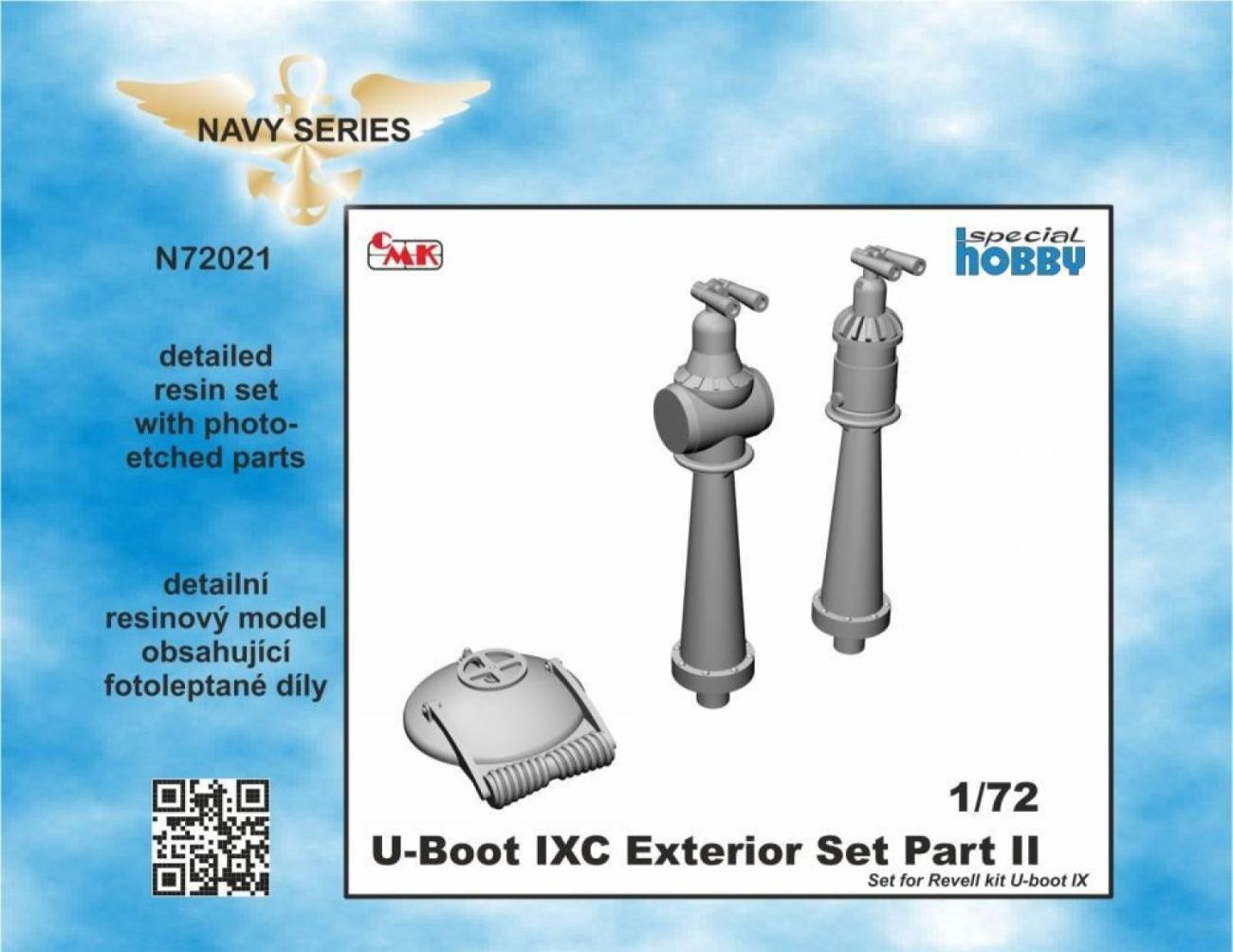 1:72 U-Boot IX Exterior Set Part II, for Revell kit