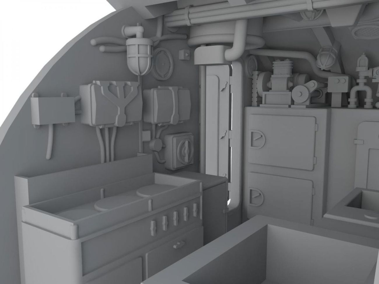 1:72 U-Boot IX Galley for REV