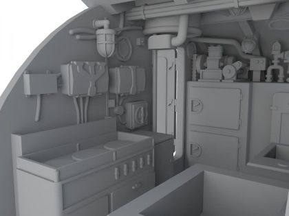 1:72 U-Boot IX Galley for REV
