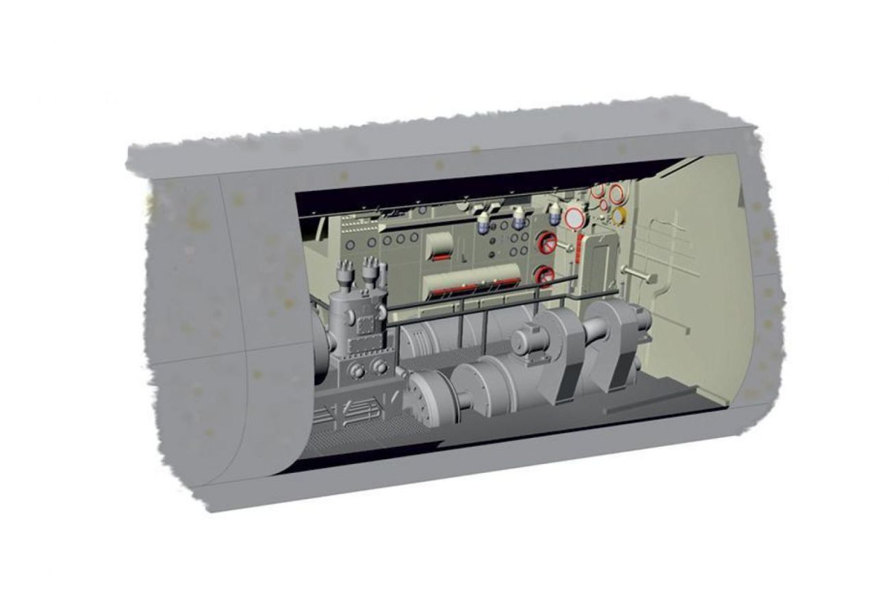 1:72 U-Boot IX Electric Motor section