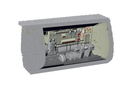 1:72 U-Boot IX Electric Motor section