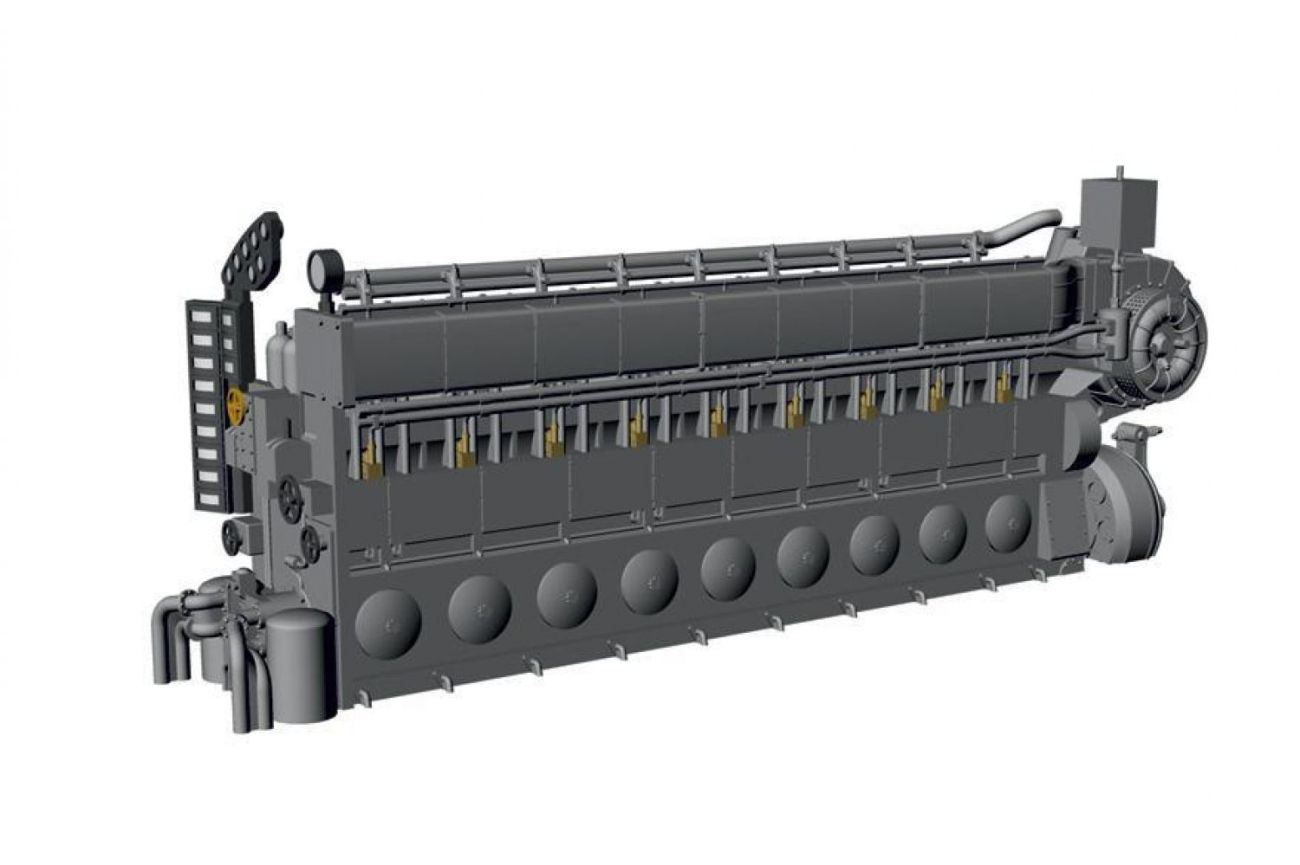 1:72 Diesel Engine MAN M9V46 for UIXC
