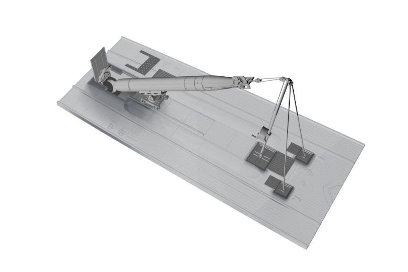 1:72 U-Boot IX Stern Torpedo w/Loading Winch and Cart, for Revell kit