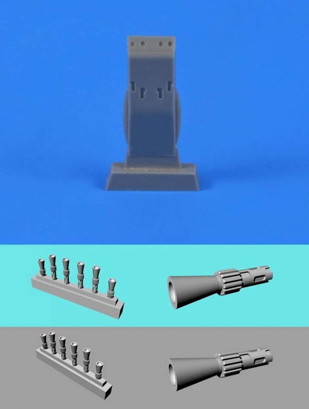1:72  Blenheim Mk.IF - Correction dset (ventral gun pack) for Airfix kit