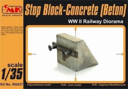 1:35 Stop Block-Concrete (Beton) WW II Railway Diorama