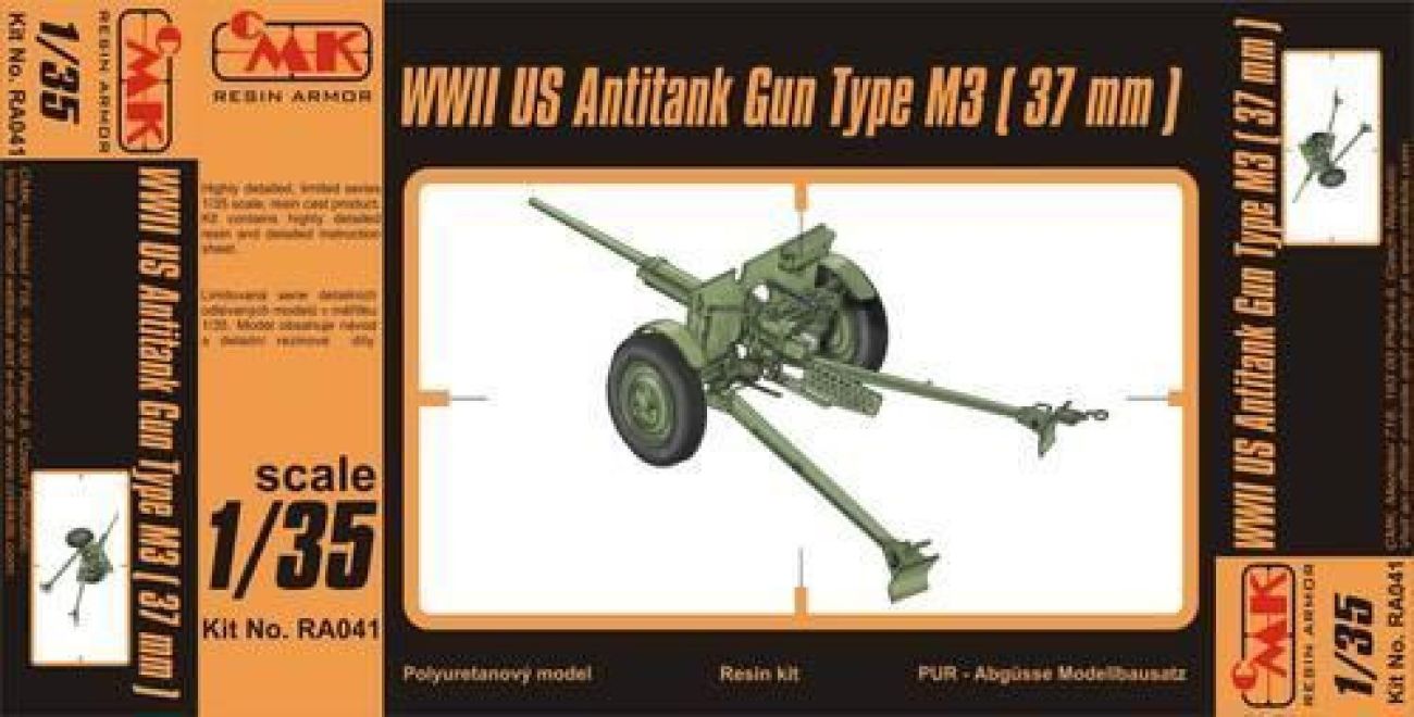 1:35 M3 US 37mm Anti-tank gun WW.II