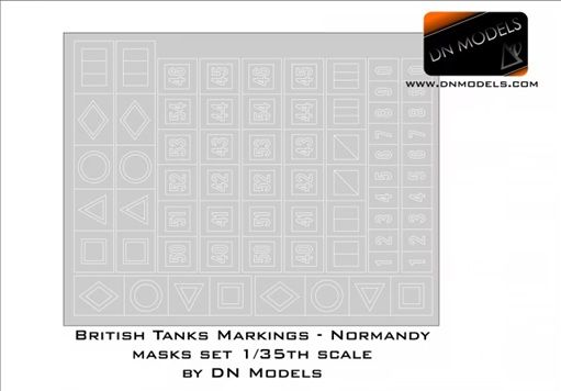 1:35 British tanks markings Normandy