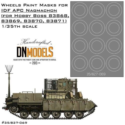 1:35 Wheels Paint Masks Set IDF Nagmachon APC For HobbyBoss